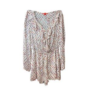 Chelsea & Violet Long Sleeve Ruffle Romper Size M